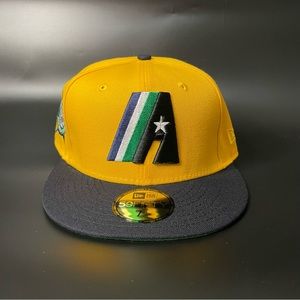 Houston Astros New Era Fitted Hat 59Fifty 1986 Astrodome Side Patch Sz 7 1/4